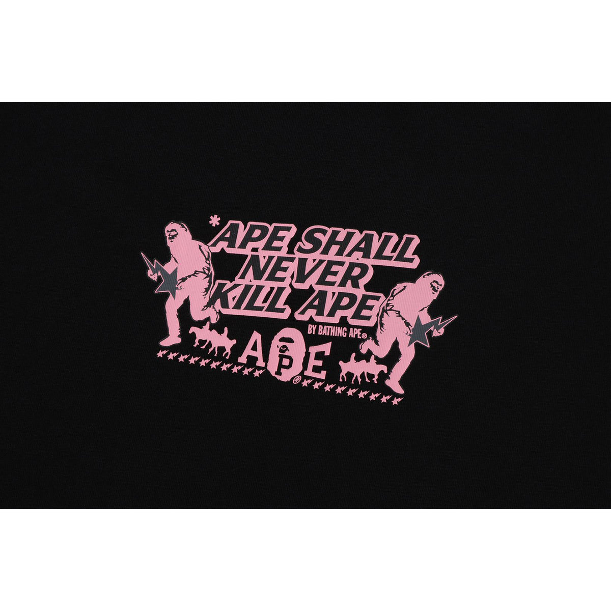 BAPE SLOGAN RELAXED FIT TEE MENS
