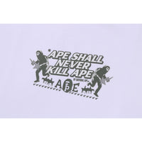 BAPE SLOGAN RELAXED FIT TEE MENS