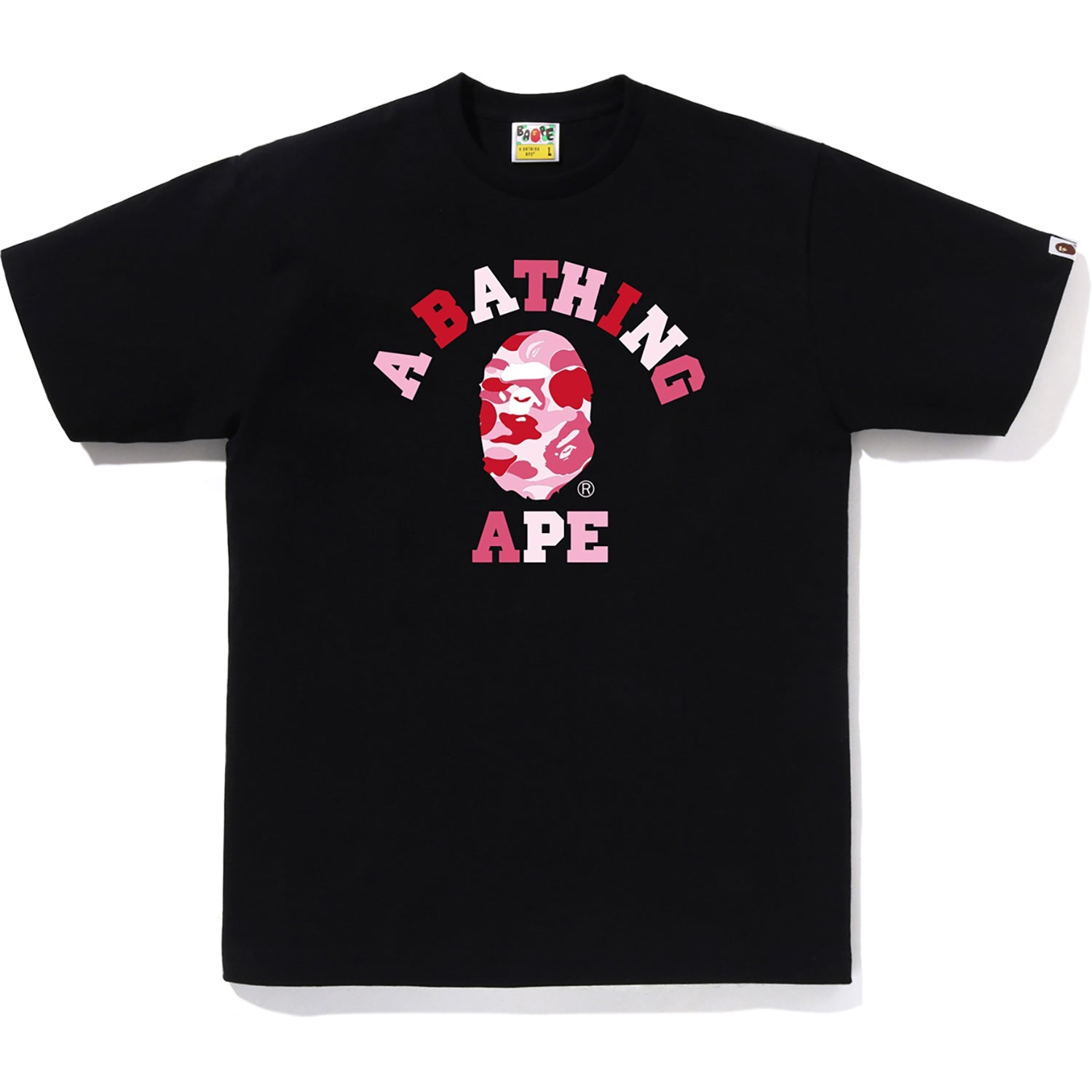 BAPE ABC CAMO COLLEGE TEE ピンク Sサイズ ABC CAMO COLLEGE TEE MENS – us.bape.com