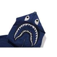 INDIGO SHARK FULL ZIP HOODIE MENS