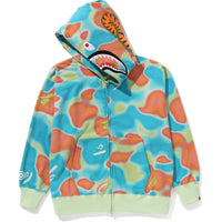 LIQUID CAMO SHARK RELAXED FIT FULL ZIP HOODIE MENS