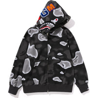 LIQUID CAMO SHARK RELAXED FIT FULL ZIP HOODIE MENS