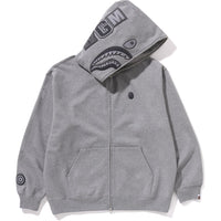 APE HEAD ONE POINT SHARK ZIP HOODIE MENS