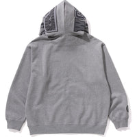 APE HEAD ONE POINT SHARK ZIP HOODIE MENS