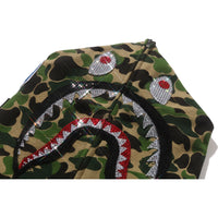ABC CAMO CRYSTAL STONE SHARK CROPPED FULL ZIP HOODIE LADIES