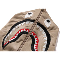 BAPE MENS SOLID CAMO RELAXED FIT SHARK FULL ZIP HOODIE JACKET