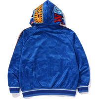 BAPE MENS SOLID CAMO RELAXED FIT SHARK FULL ZIP HOODIE JACKET