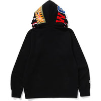 1ST CAMO SHARK FULL ZIP DOUBLE HOODIE MENS