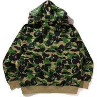 ABC CAMO POLYESTER RELAXED FIT SHARK FULL ZIP HOODIE MENS