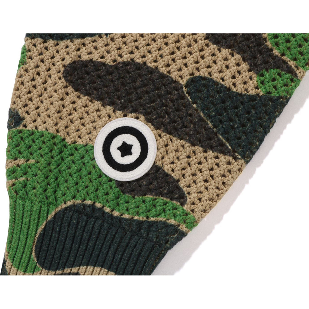 ABC CAMO CROCHET RELAXED FIT SHARK FULL ZIP HOODIE MENS