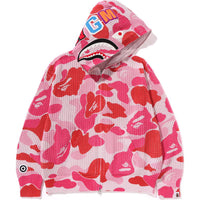 ABC CAMO CROCHET RELAXED FIT SHARK FULL ZIP HOODIE MENS