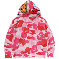 ABC CAMO CROCHET RELAXED FIT SHARK FULL ZIP HOODIE MENS