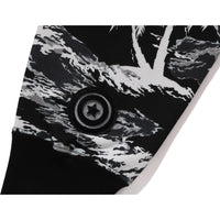 PALM TREE CAMO RELAXED FIT SHARK FULL ZIP HOODIE MENS