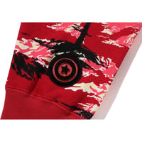 PALM TREE CAMO RELAXED FIT SHARK FULL ZIP HOODIE MENS