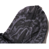 CAMO FAKE PRINT RELAXED FIT SHARK FULL ZIP HOODIE MENS