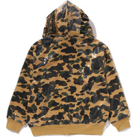 1ST CAMO SEQUIN SHARK RELAXED FIT FULL ZIP HOODIE MENS