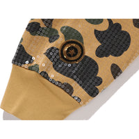 1ST CAMO SEQUIN SHARK RELAXED FIT FULL ZIP HOODIE MENS