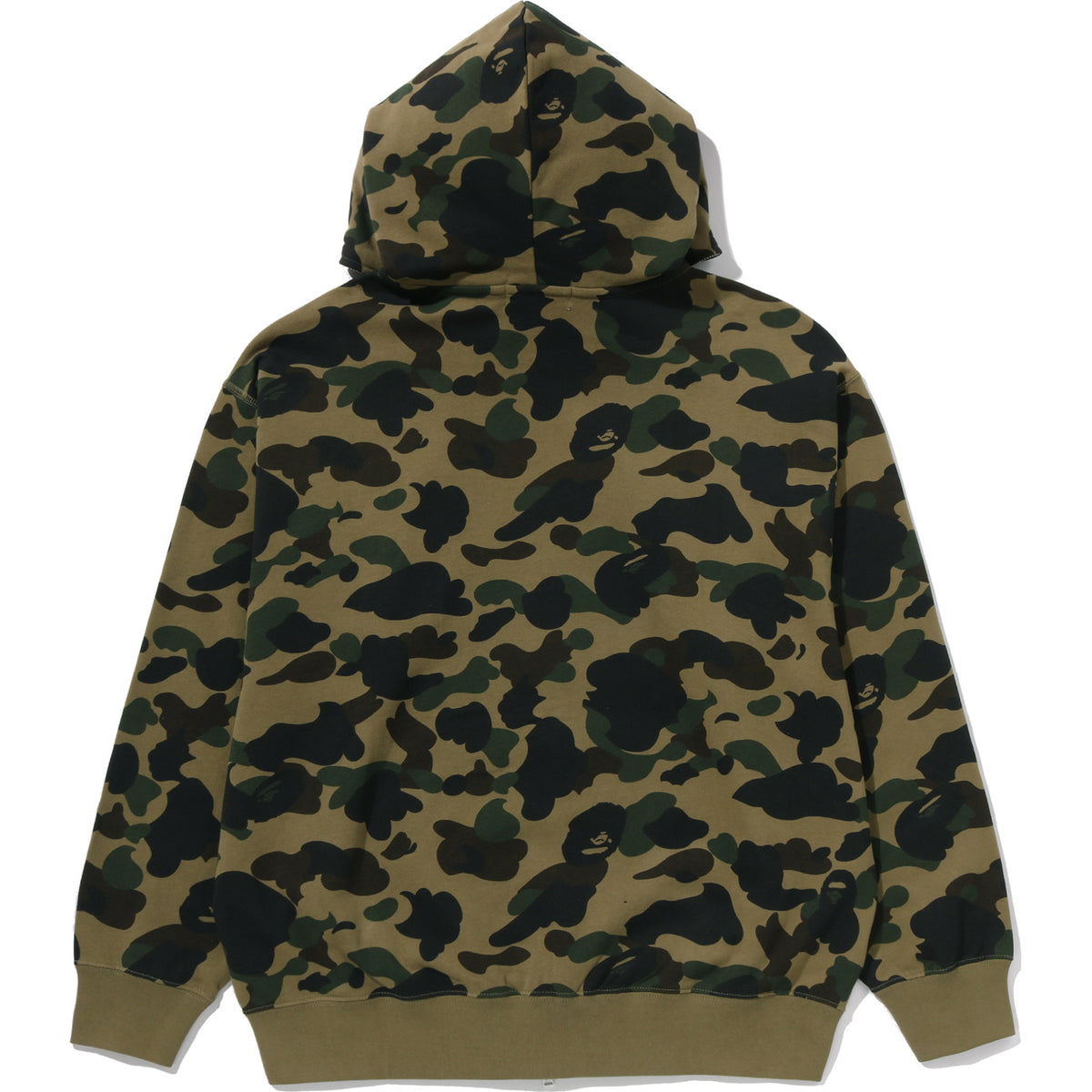 1ST CAMO BAPE LOGO RHINESTONE RELAXED FIT FULL ZIP HOODIE MENS
