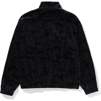 SOLID CAMO VELOUR METAL ONE POINT RELAXED FIT TRACK JACKET MENS