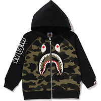 1ST CAMO SHARK PATCH ZIP HOODIE KIDS
