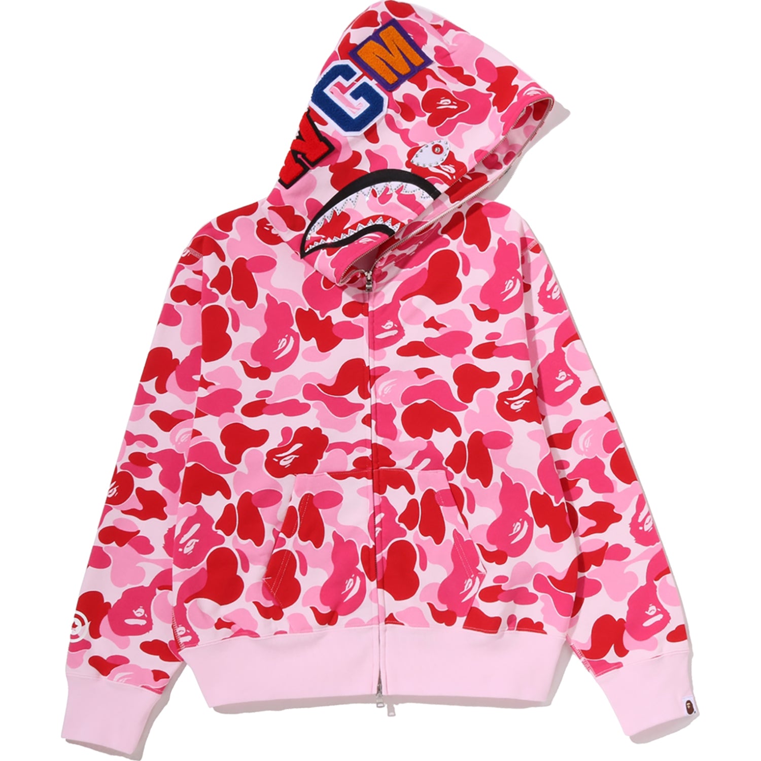 ABC CAMO CRYSTAL STONE SHARK FULL ZIP HOODIE LADIES – us.bape.com