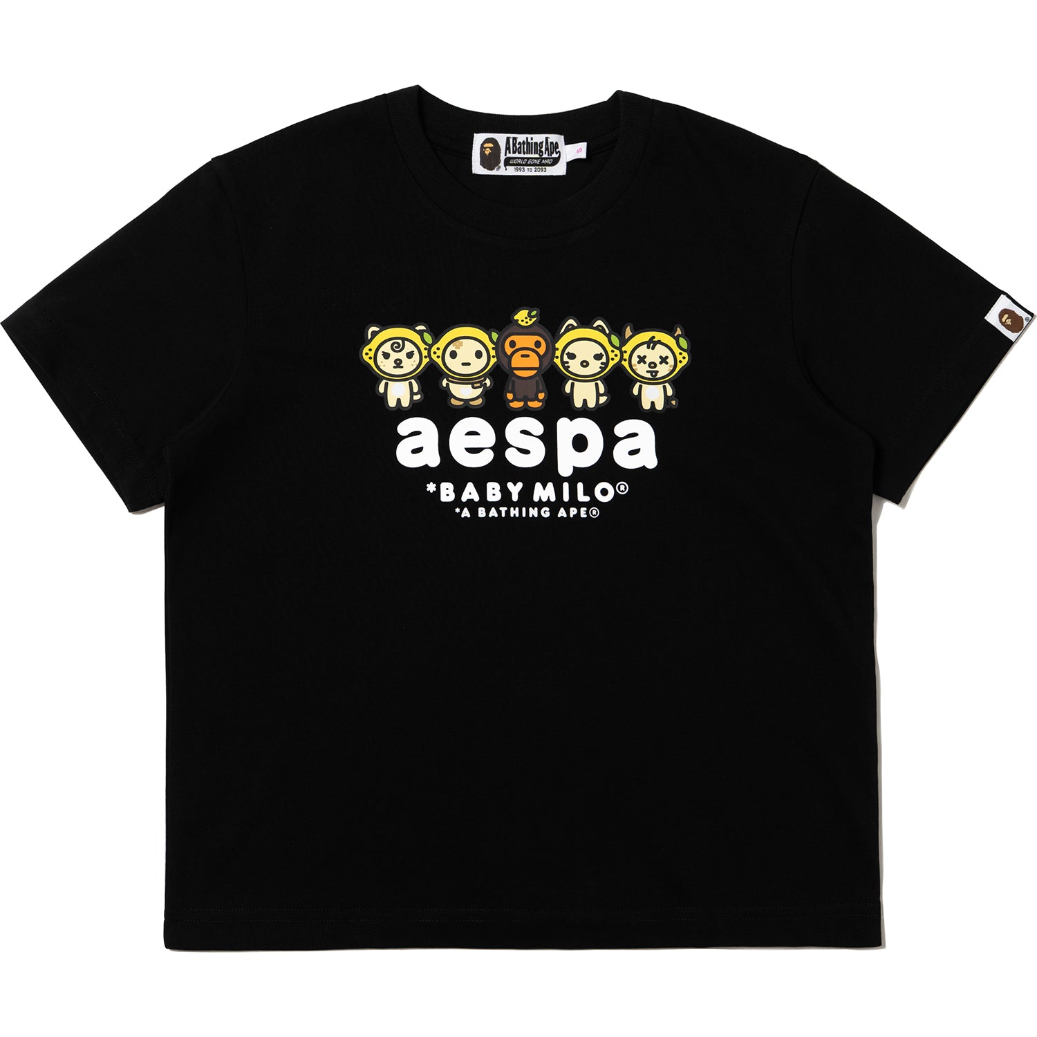 BAPE X AESPA BABY MILO LEMONADE MINI TEE LADIES – us.bape.com
