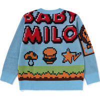 MILO GAME MOTIF WOOL MIX SWEATER KIDS