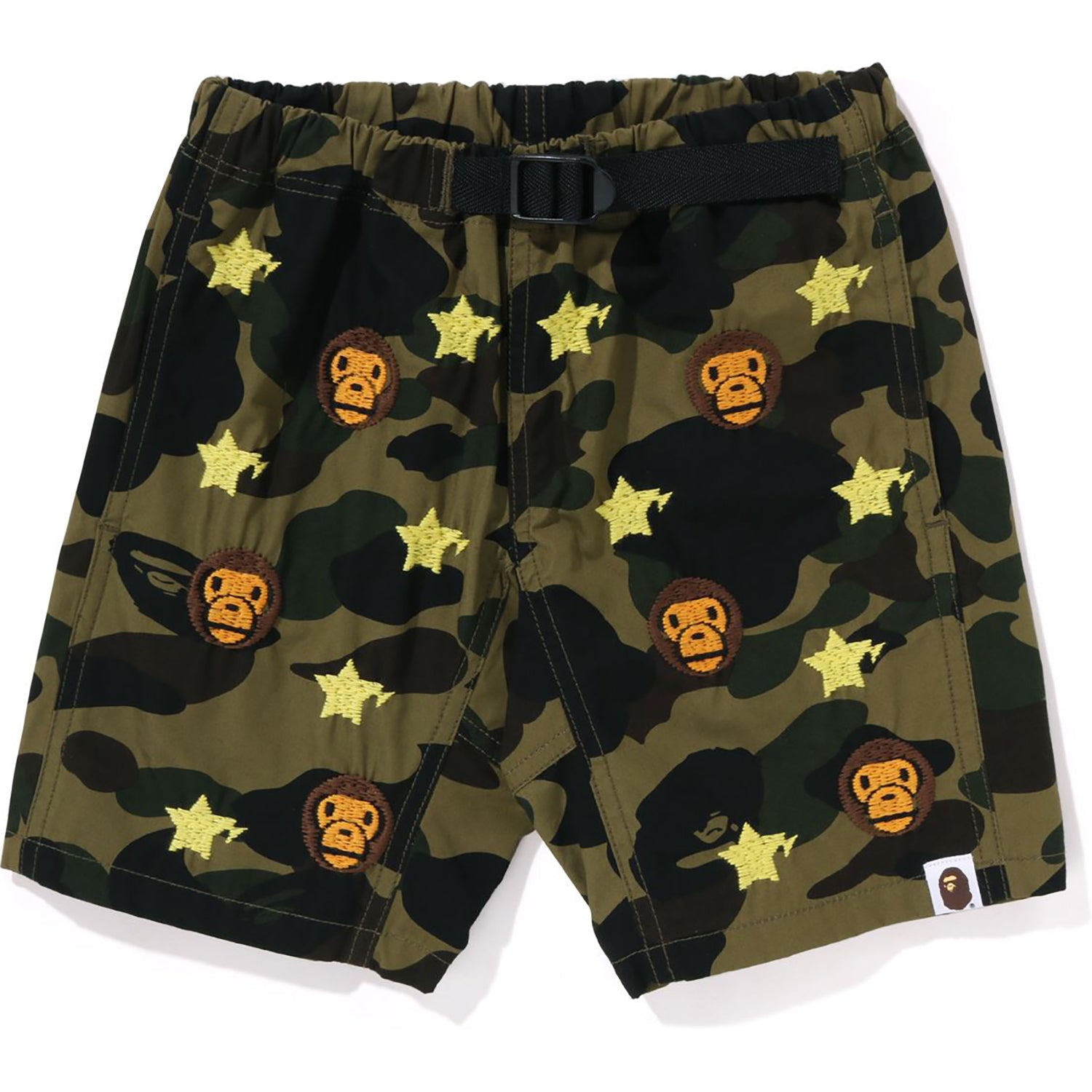 1ST CAMO BABY MILO STA EMBROIDERY CLIMBING SHORTS KIDS – us.bape.com