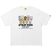 BAPE X STRAY KIDS BABY MILO WITH SKZOO FAMILY RELAXED FIT TEE MENS