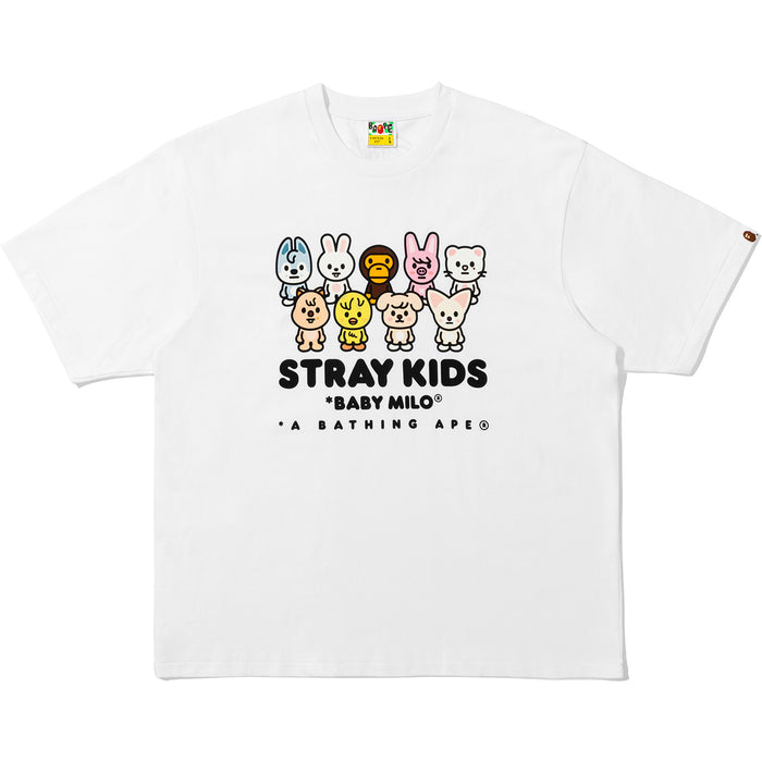 BAPE X STRAY KIDS BABY MILO WITH SKZOO FAMILY RELAXED FIT TEE MENS