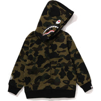 1ST CAMO MILO SHARK ZIP HOODIE KIDS