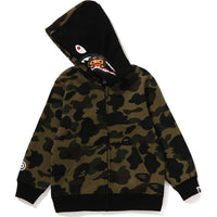 1ST CAMO MILO SHARK ZIP HOODIE KIDS