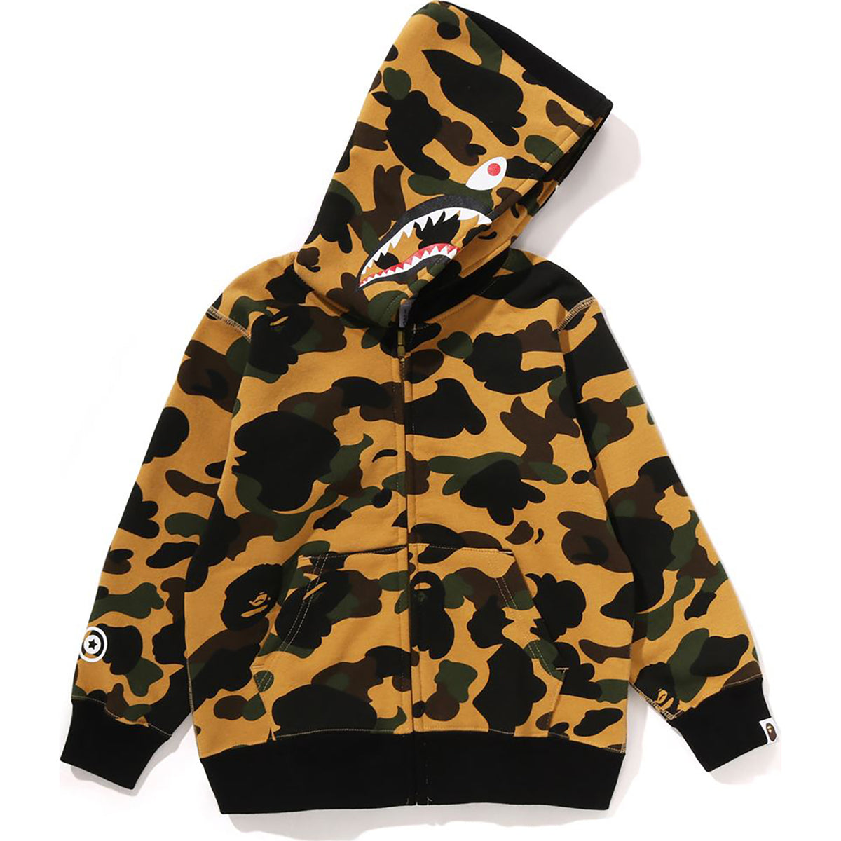 1ST CAMO MILO SHARK ZIP HOODIE KIDS