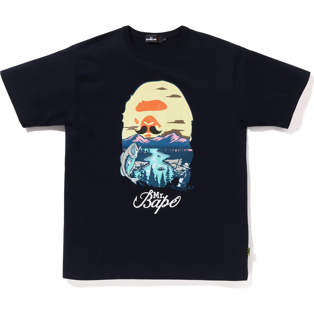MR. BATHING APE HEAD WIDE TEE MENS