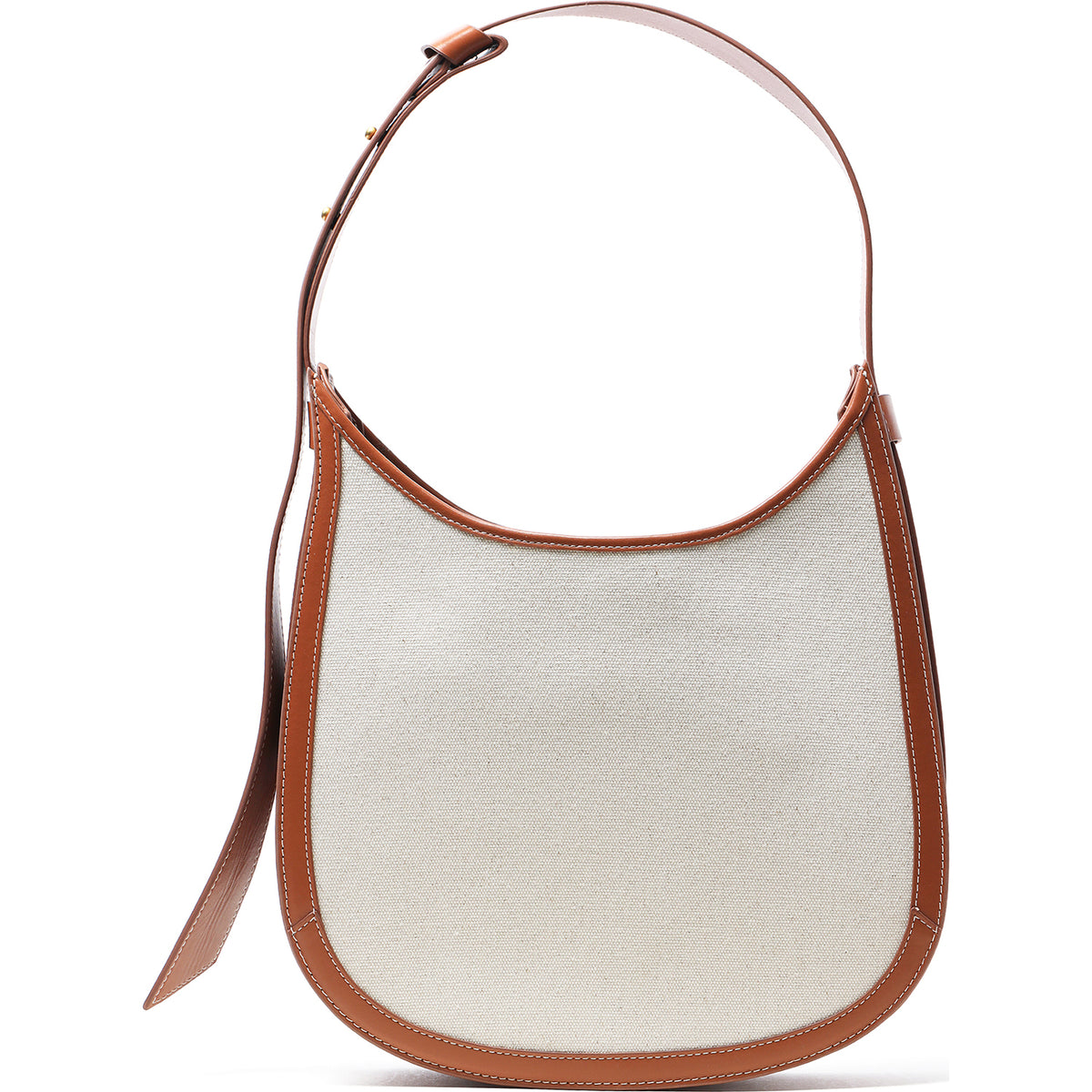 BAPY LEATHER-TRIM CANVAS HOBO LADIES