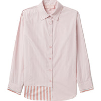 BAPY LAYERS PINK STRIPES SHIRT LADIES