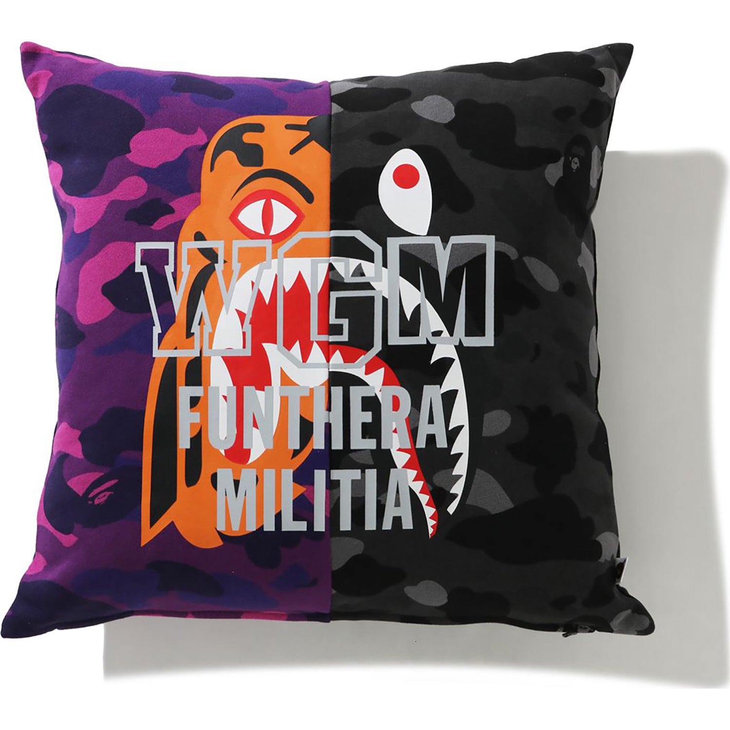 COLOR CAMO TIGER SHARK HALF SQUARE CUSHION