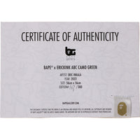 BAPE X ERICKINK ABC CAMO GREEN by ERIC INKALA