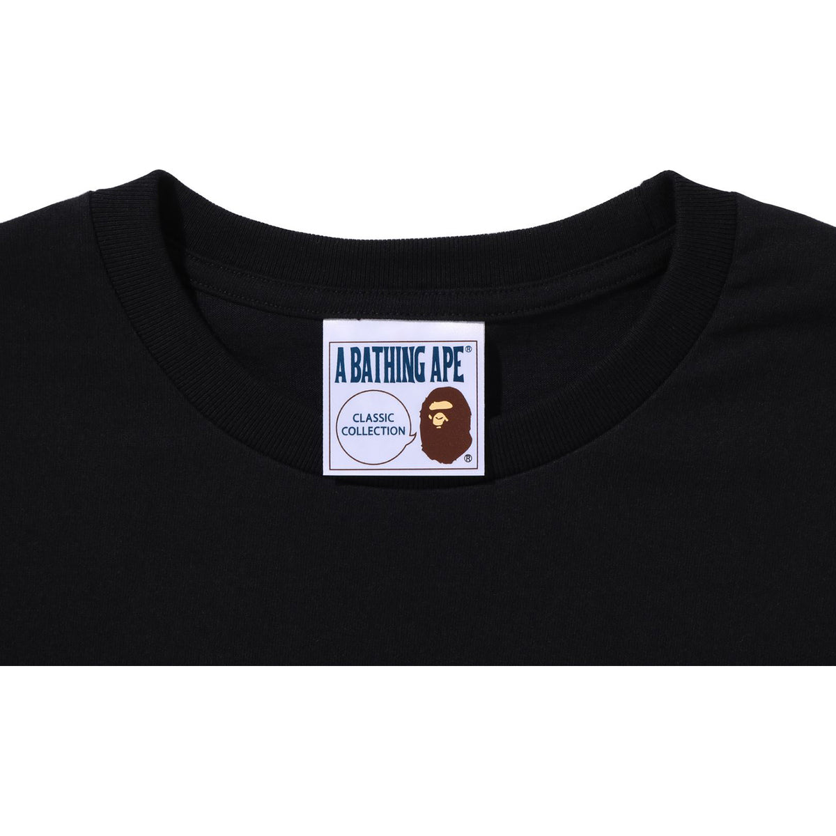 A BATHING APE LETTERED L/S TEE MENS