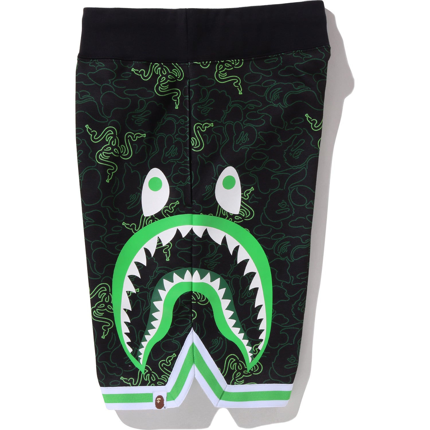 RAZER X A BATHING APE NEON CAMO BASKETBALL SWEAT SHORTS MENS – us