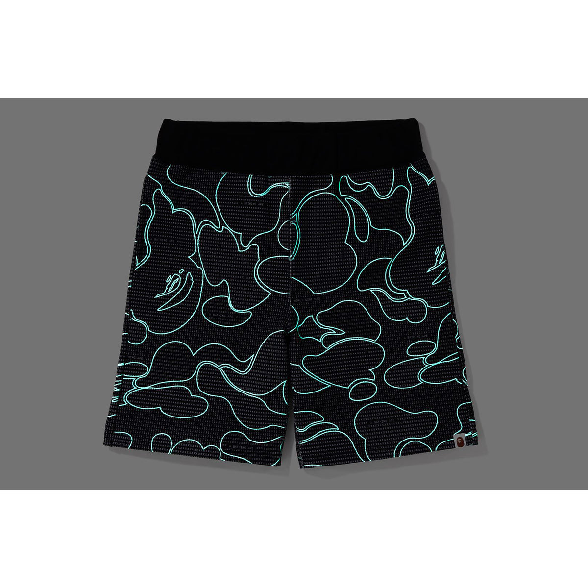 TEXT CODE CAMO SWEAT SHORTS MENS