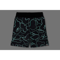 TEXT CODE CAMO SWEAT SHORTS MENS