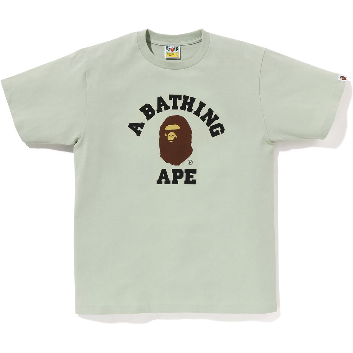 BAPE MENS PIGMENT COLLEGE T-SHIRT