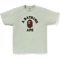 BAPE MENS PIGMENT COLLEGE T-SHIRT