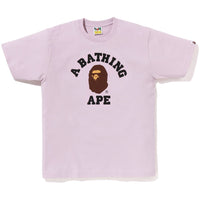 BAPE MENS PIGMENT COLLEGE T-SHIRT