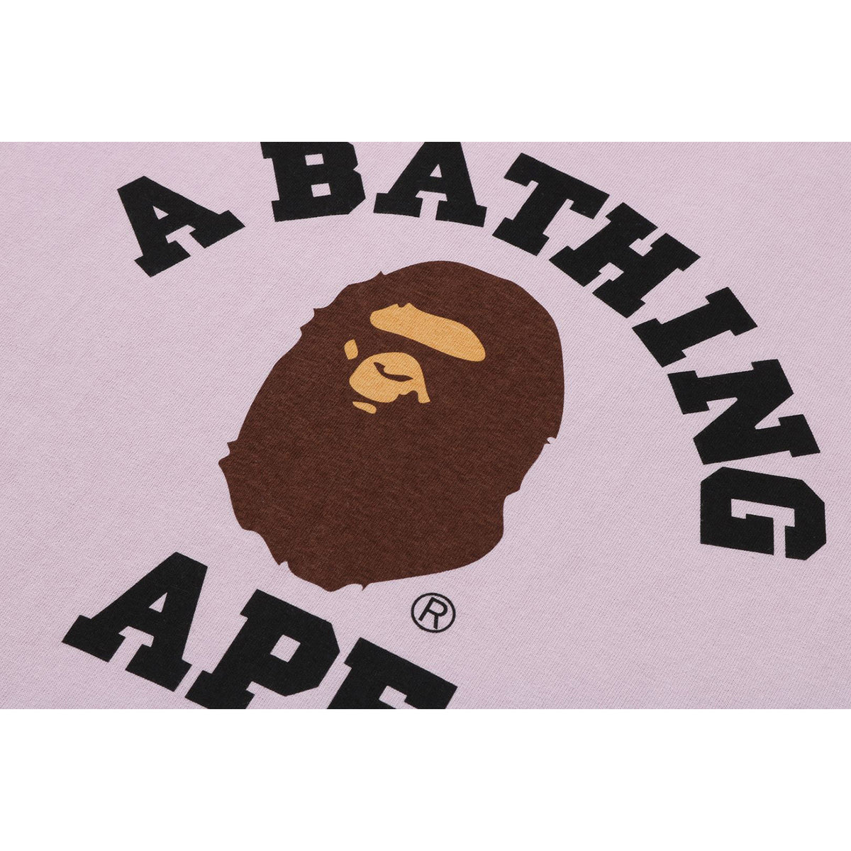 BAPE MENS PIGMENT COLLEGE T-SHIRT