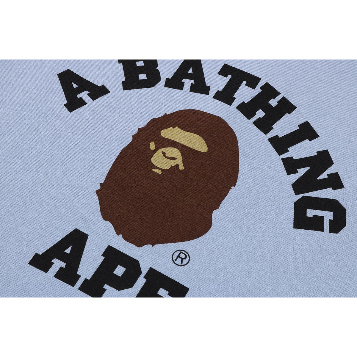 BAPE MENS PIGMENT COLLEGE T-SHIRT
