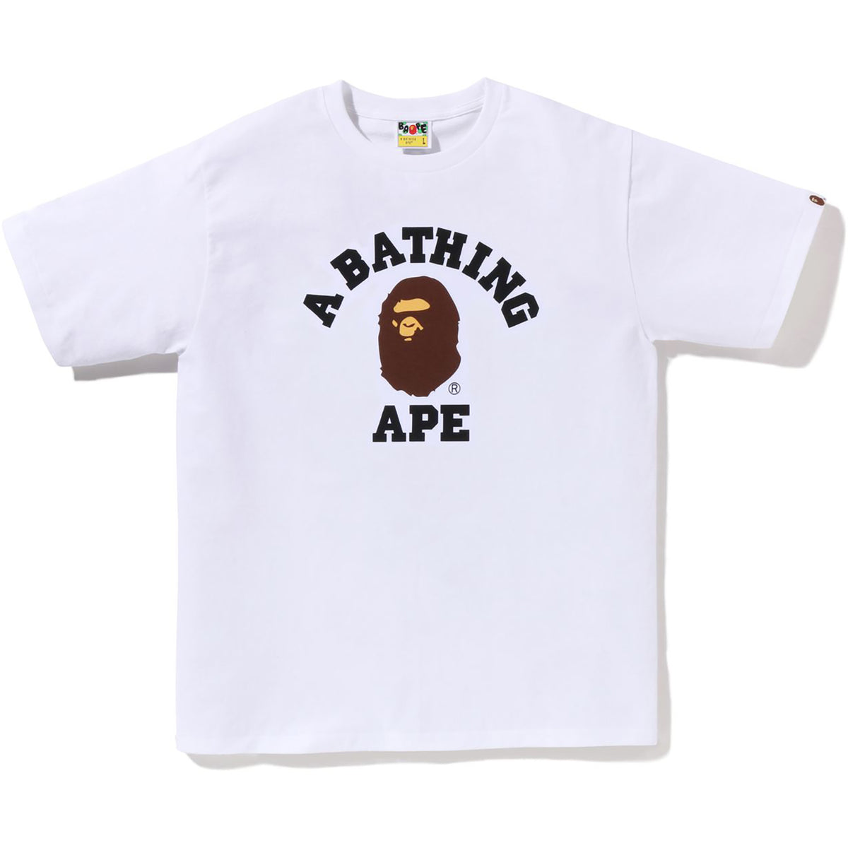 BAPE MENS PIGMENT COLLEGE T-SHIRT