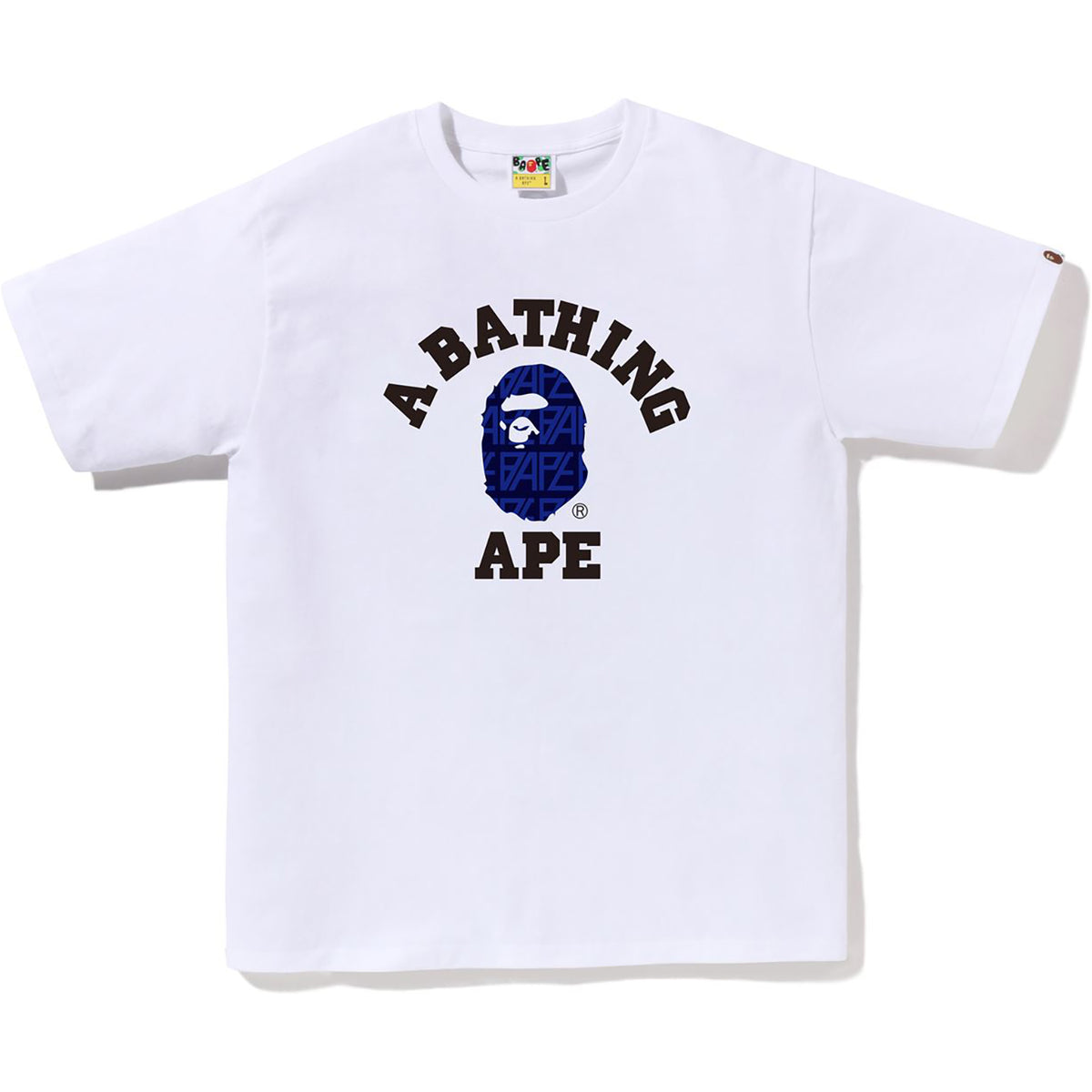 BAPE LOGO MONOGRAM COLLEGE TEE MENS