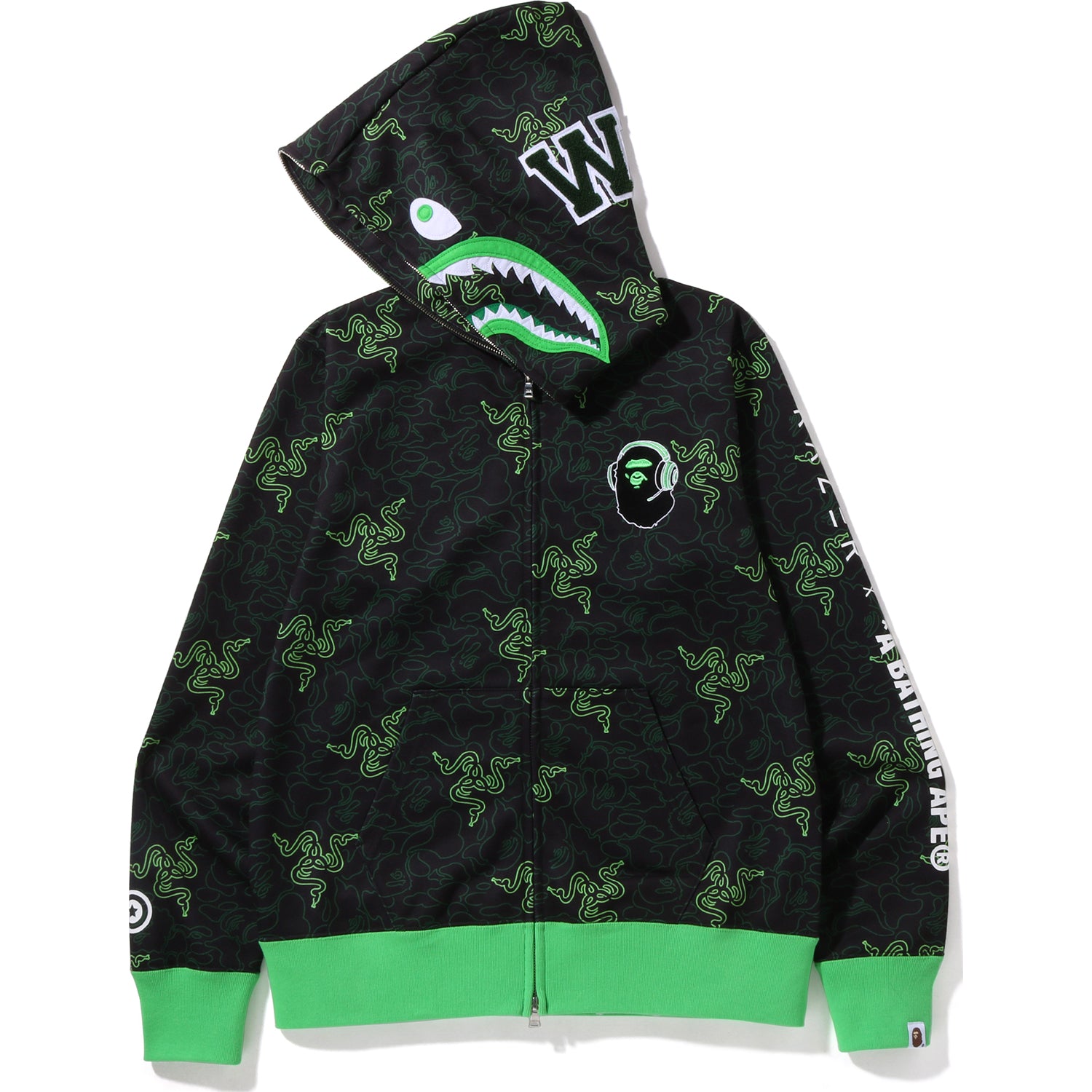 A BATHING APE NEON CAMO パーカー - トップス